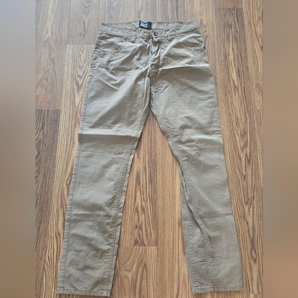 William Rast Men's Chinos Khakis Tan Color 100% Cotton 34x34